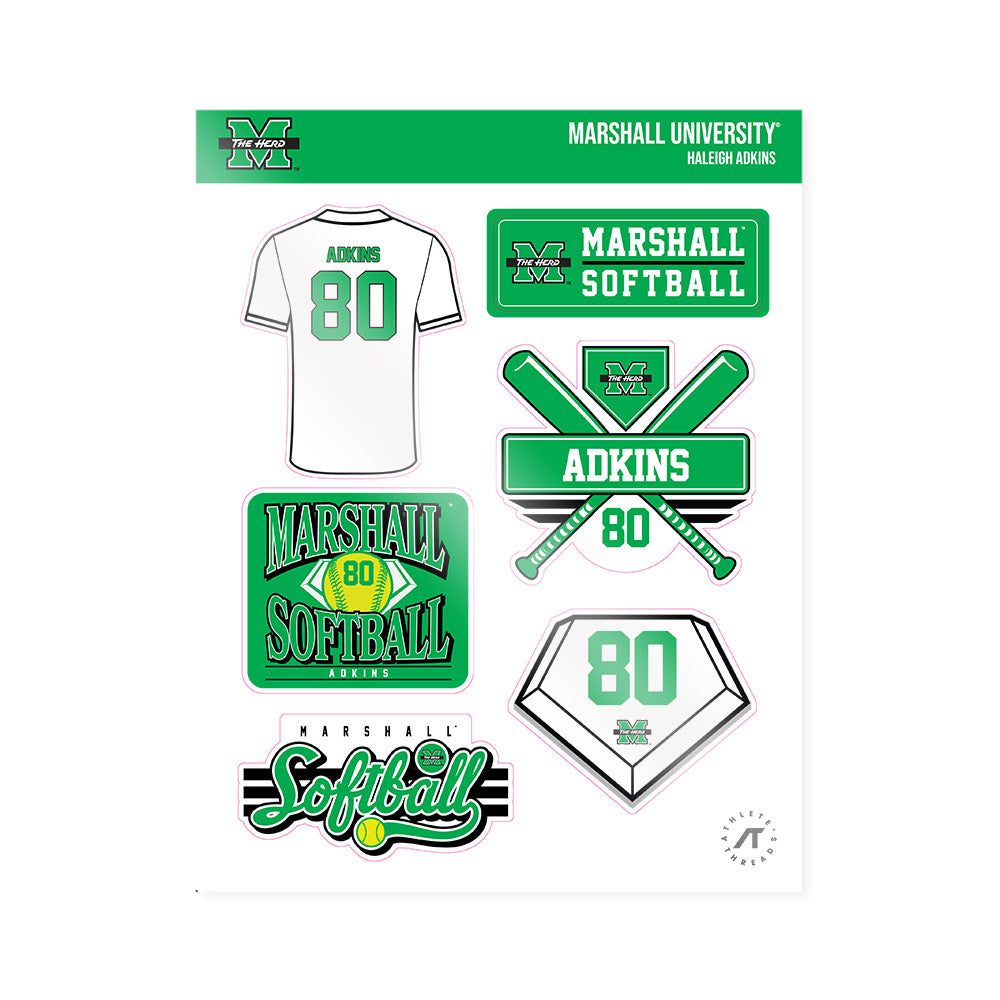 Marshall - NCAA Softball : Haleigh Adkins - Sticker Sheet-0