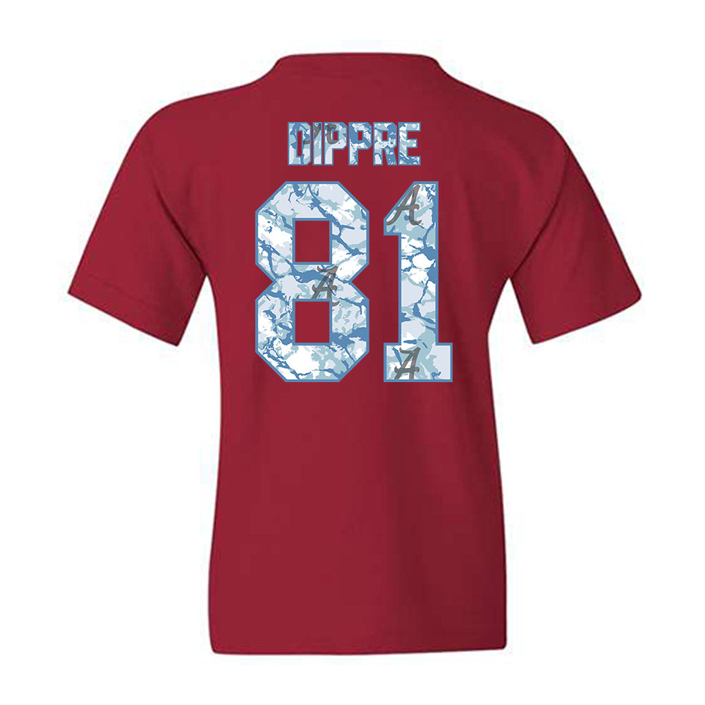 Alabama - NCAA Football : CJ Dippre - Youth T-Shirt-1