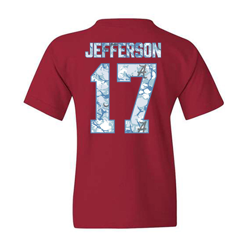 Alabama - NCAA Football : Amari Jefferson - Youth T-Shirt-1