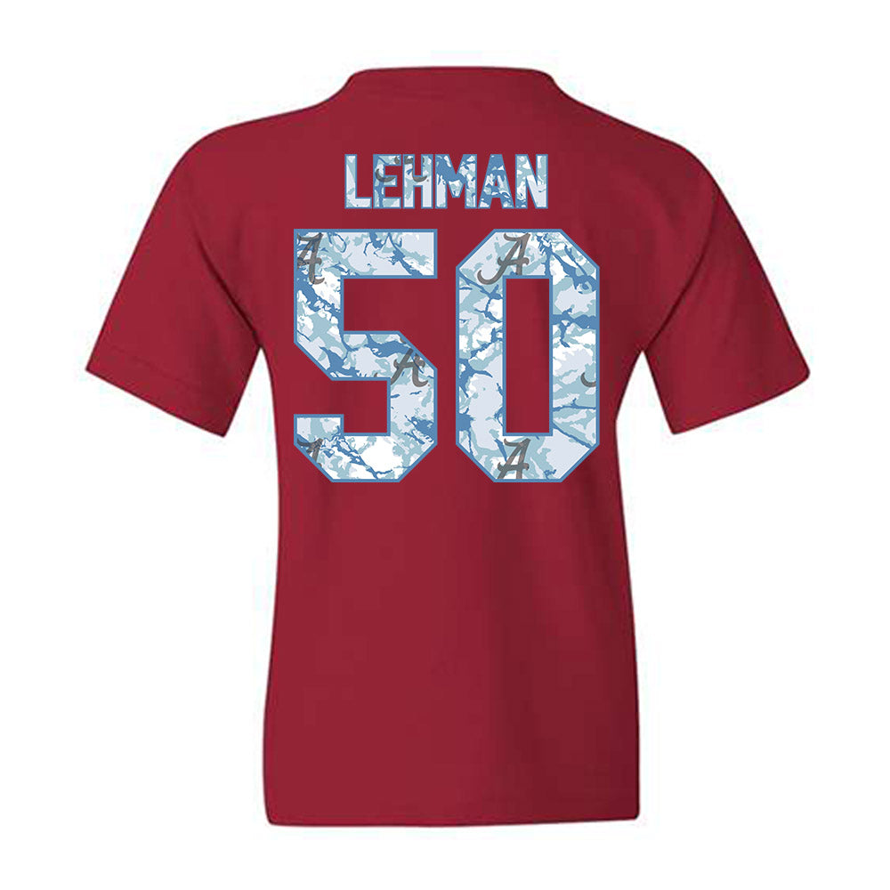 Alabama - NCAA Baseball : Connor Lehman - Hydrobama™ Youth T-Shirt-1