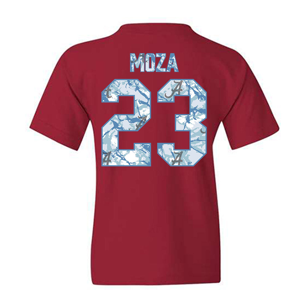 Alabama - NCAA Baseball : Aidan Moza - Hydrobama™ Youth T-Shirt-1