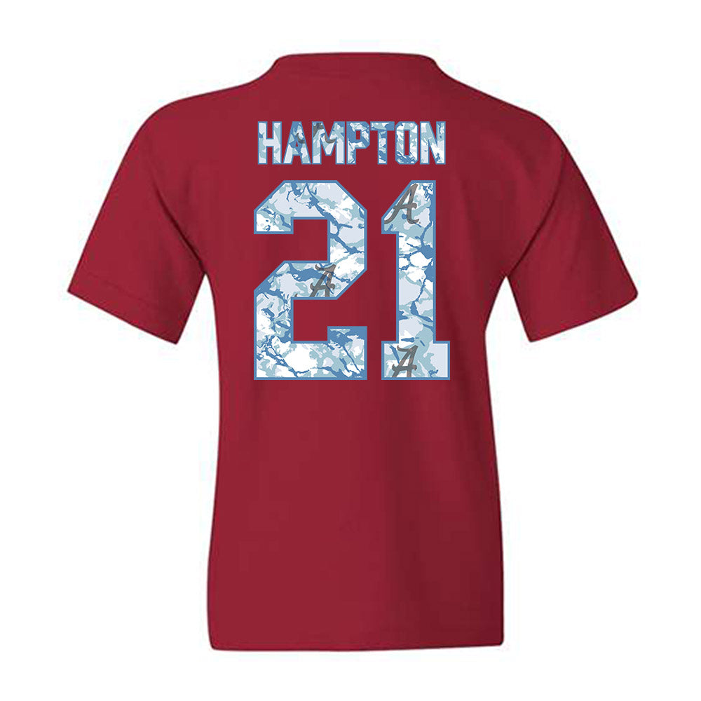 Alabama - NCAA Football : Bubba Hampton - Youth T-Shirt-1
