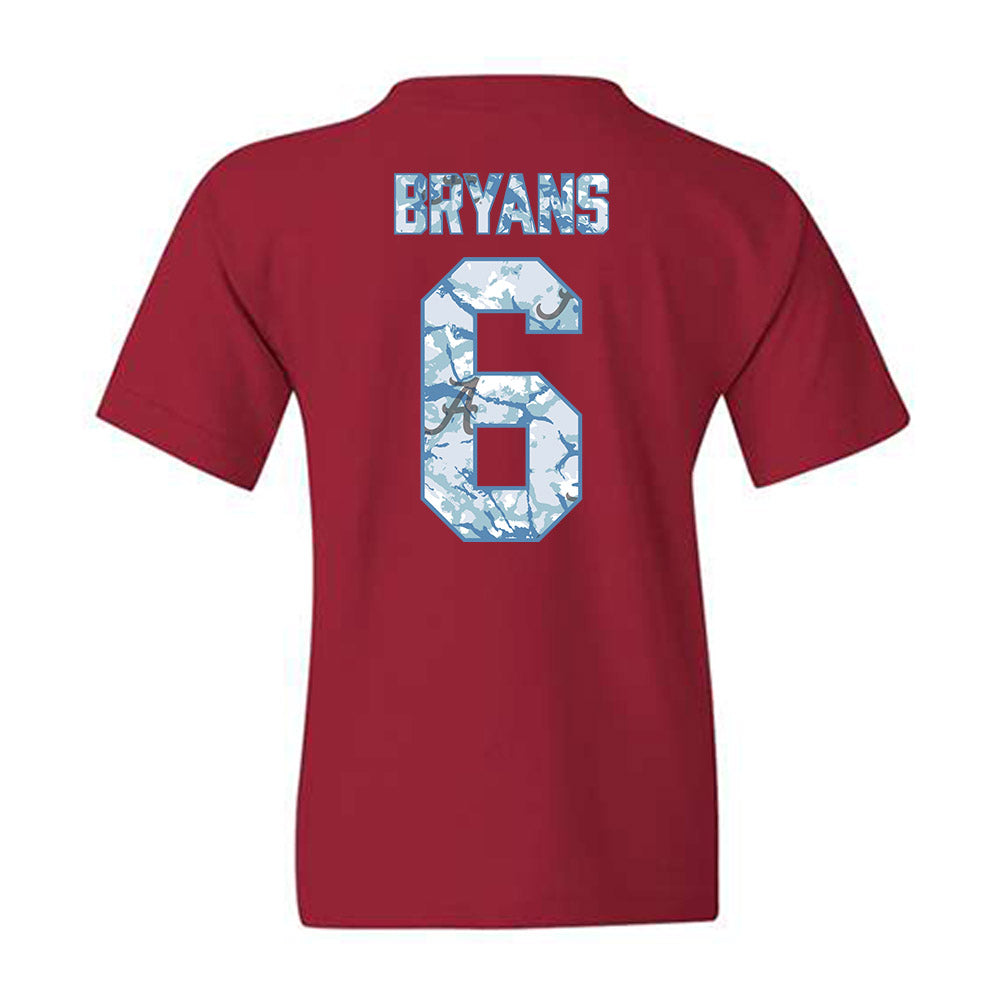 Alabama - NCAA Baseball : Beau Bryans - Hydrobama™ Youth T-Shirt-1