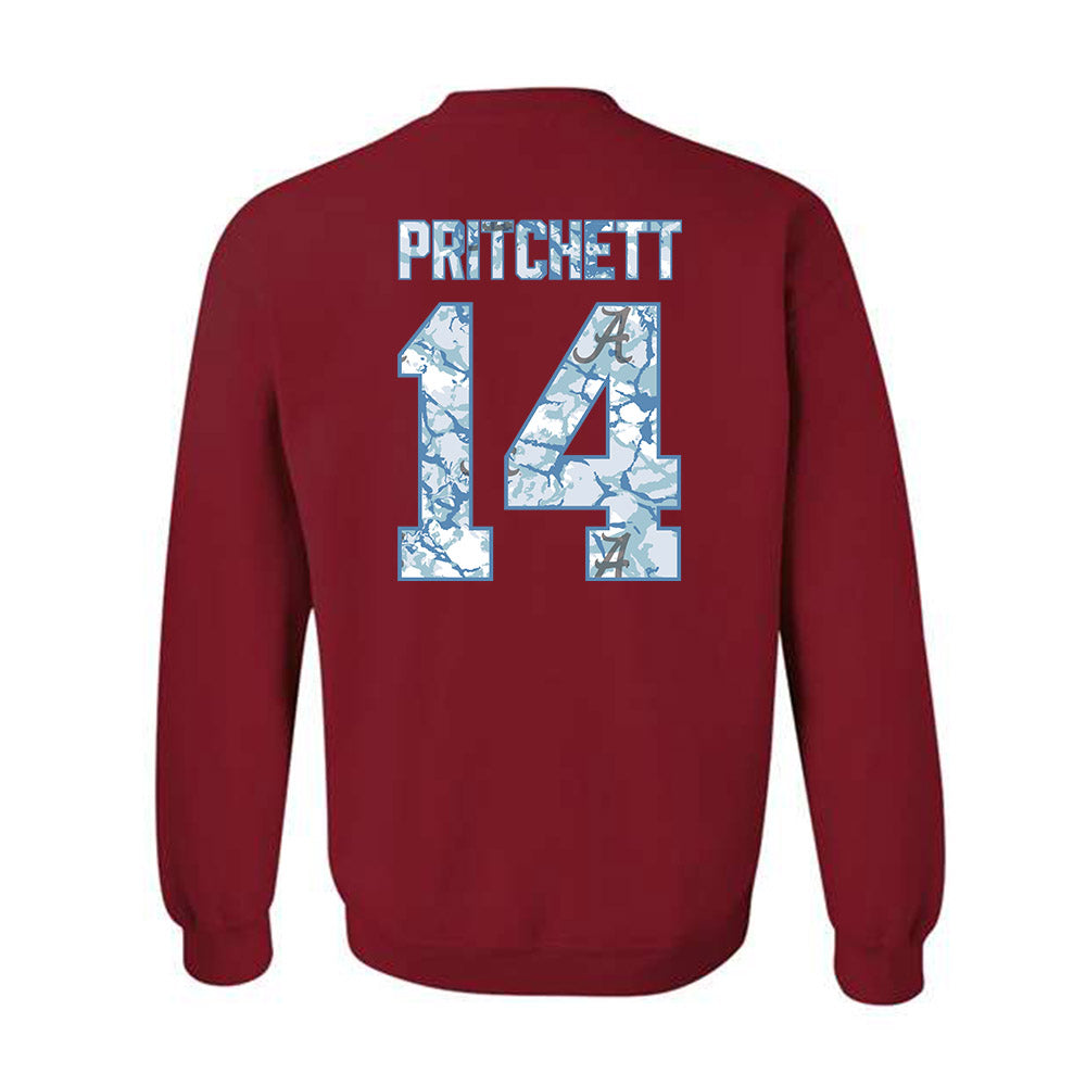 Alabama - NCAA Football : Marshall Pritchett - Hydrobama™ Crewneck Sweatshirt-1