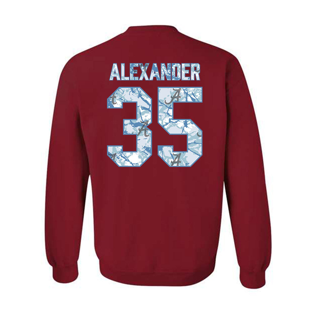 Alabama - NCAA Football : Jeremiah Alexander - Crewneck Sweatshirt-1
