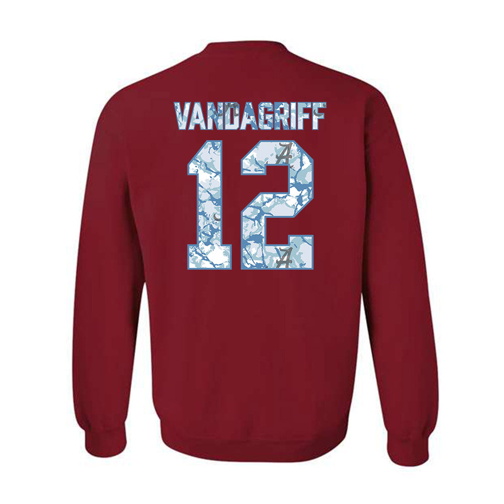 Alabama - NCAA Softball : Audrey Vandagriff - Hydrobama™ Crewneck Sweatshirt-1