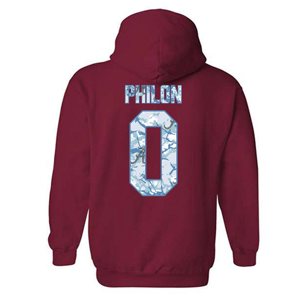 Alabama - NCAA Men's Basketball : Labaron Philon - Hydrobama™ Hooded Sweatshirt-1