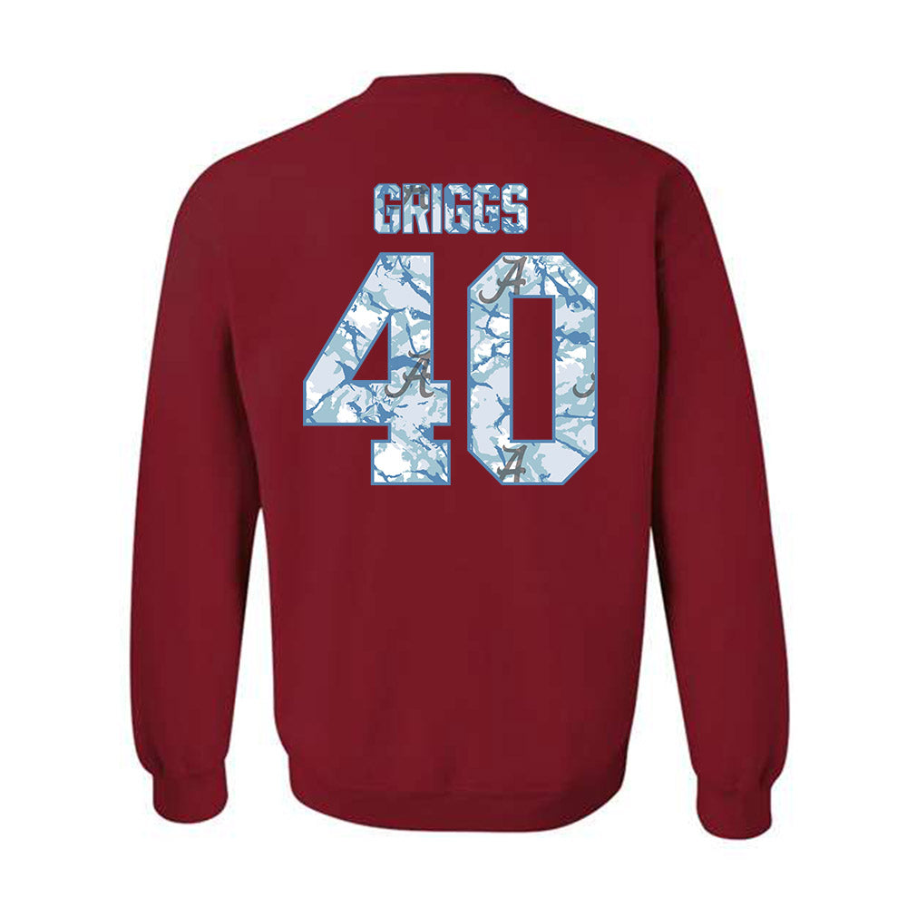 Alabama - NCAA Baseball : Sean Griggs - Hydrobama™ Crewneck Sweatshirt-1