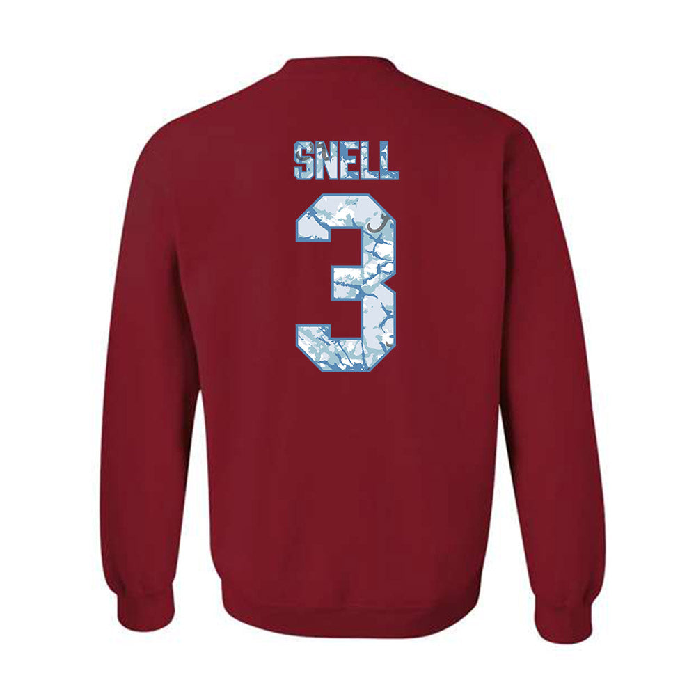 Alabama - NCAA Baseball : Kade Snell - Hydrobama™ Crewneck Sweatshirt-1