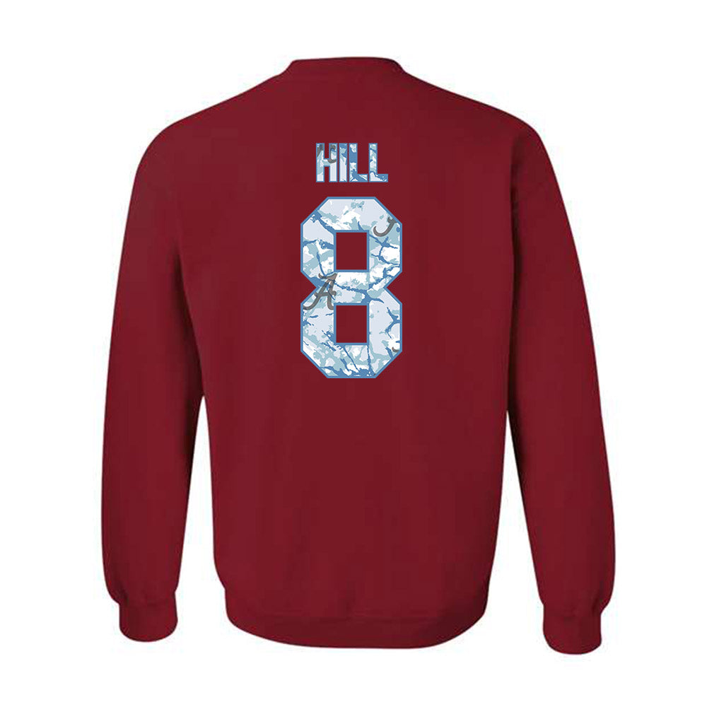 Alabama - NCAA Football : Justin Hill - Crewneck Sweatshirt-1