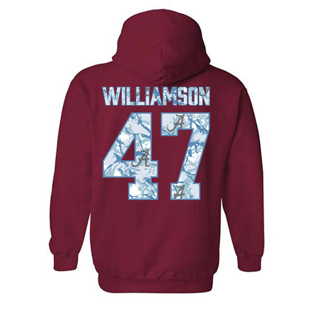 Alabama - NCAA Baseball : Jojo Williamson - Hydrobama™ Hooded Sweatshirt-1