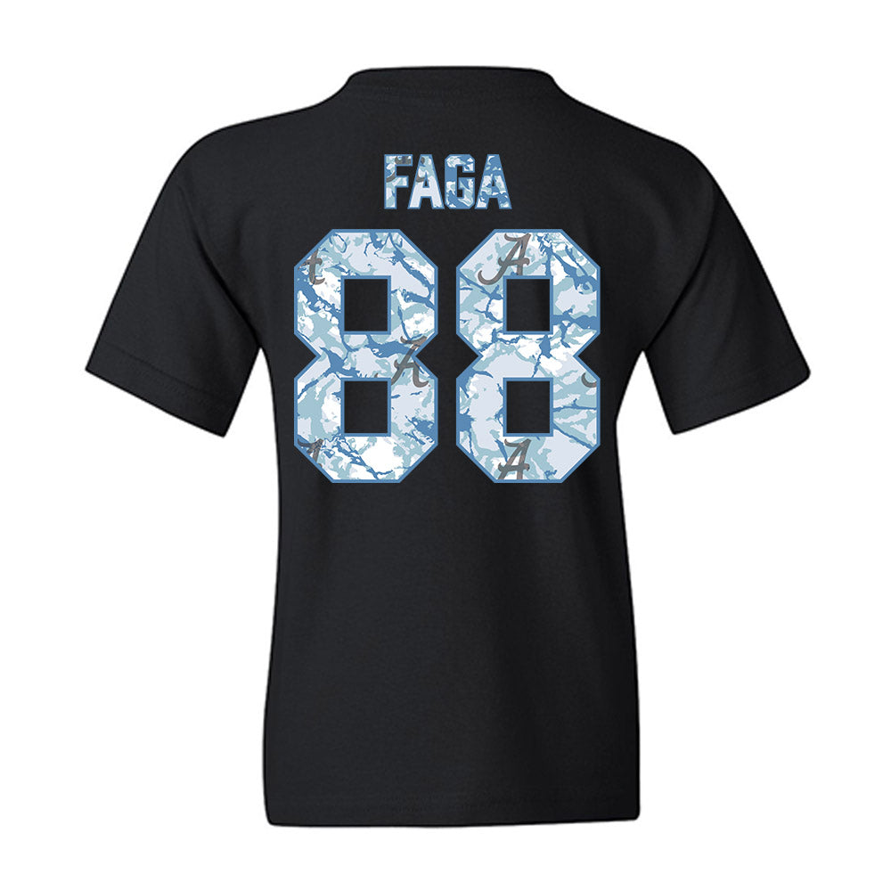 Alabama - NCAA Football : Isaia Faga - Youth T-Shirt-1