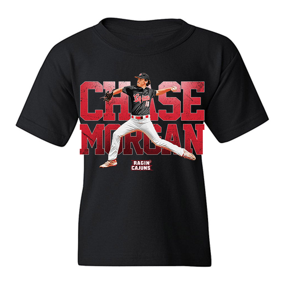 Louisiana - NCAA Baseball : Chase Morgan - Collage Youth T-Shirt-0