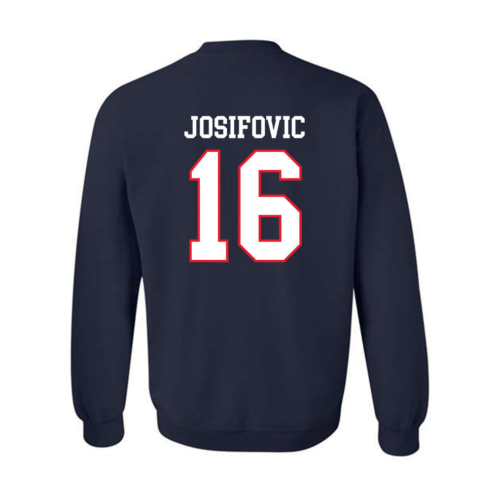 UConn - NCAA Women's Ice Hockey : Kyla Josifovic - Hockey East 2024-2025 Regular Season Champs Classic Shersey Crewneck Sweatshirt-1