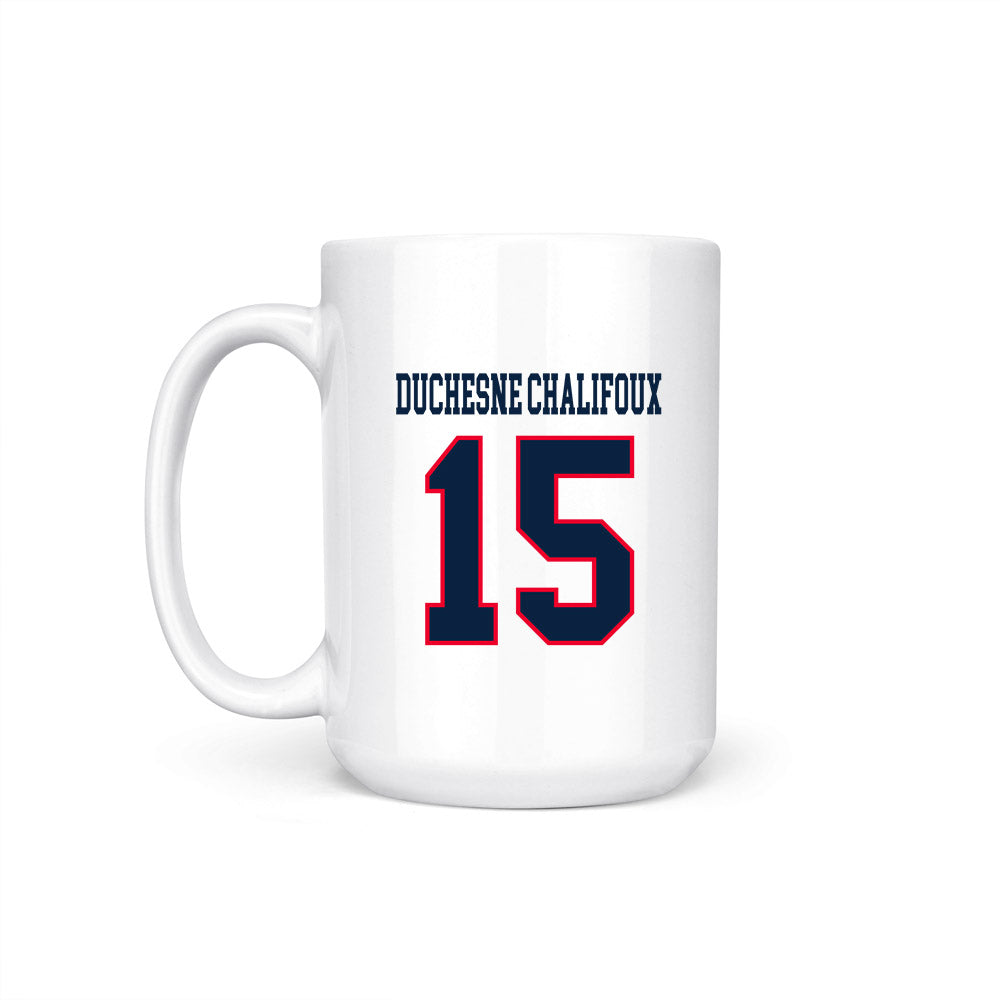 UConn - NCAA Women's Ice Hockey : Meghane Duchesne Chalifoux - Hockey East 2024-2025 Regular Season Champs Coffee Mug-1