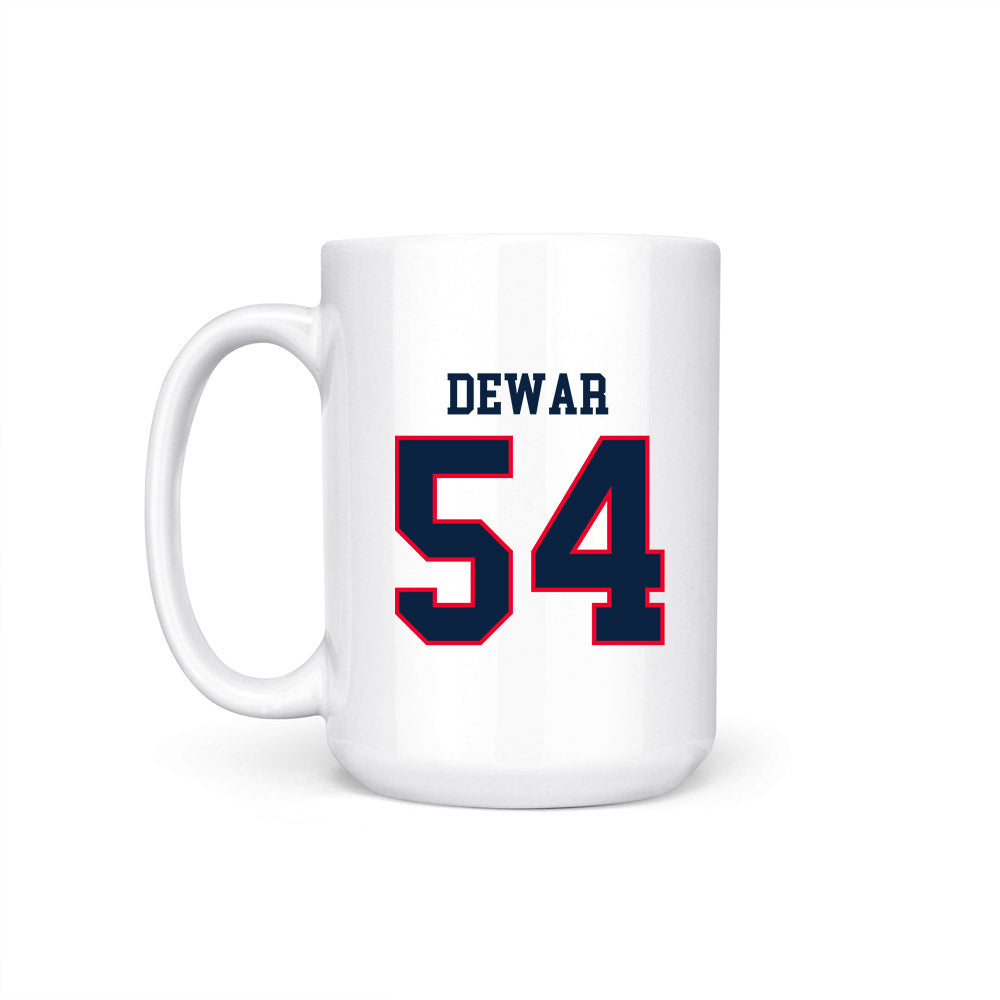 UConn - NCAA Women's Ice Hockey : Livvy Dewar - Hockey East 2024-2025 Regular Season Champs Coffee Mug-1