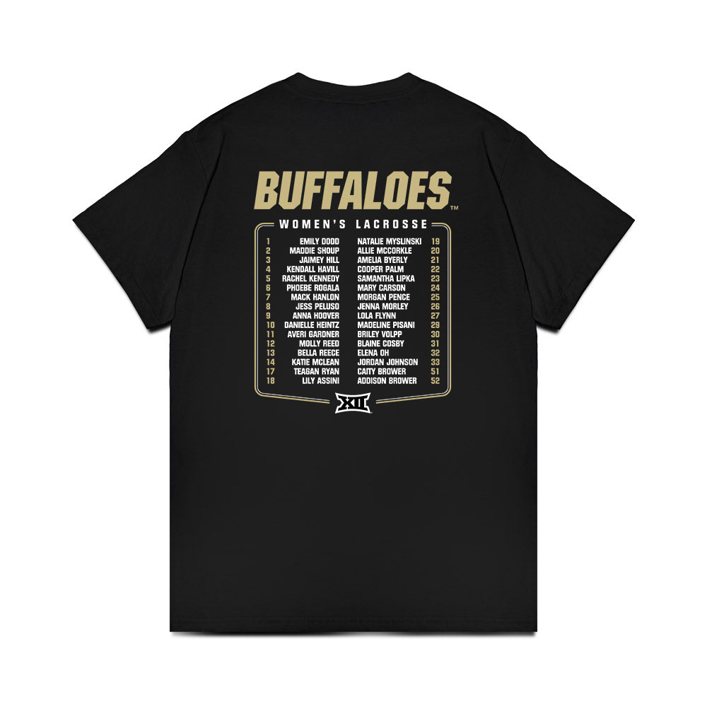 Colorado - NCAA Women's Lacrosse : - Team Roster Premium T-Shirt-1