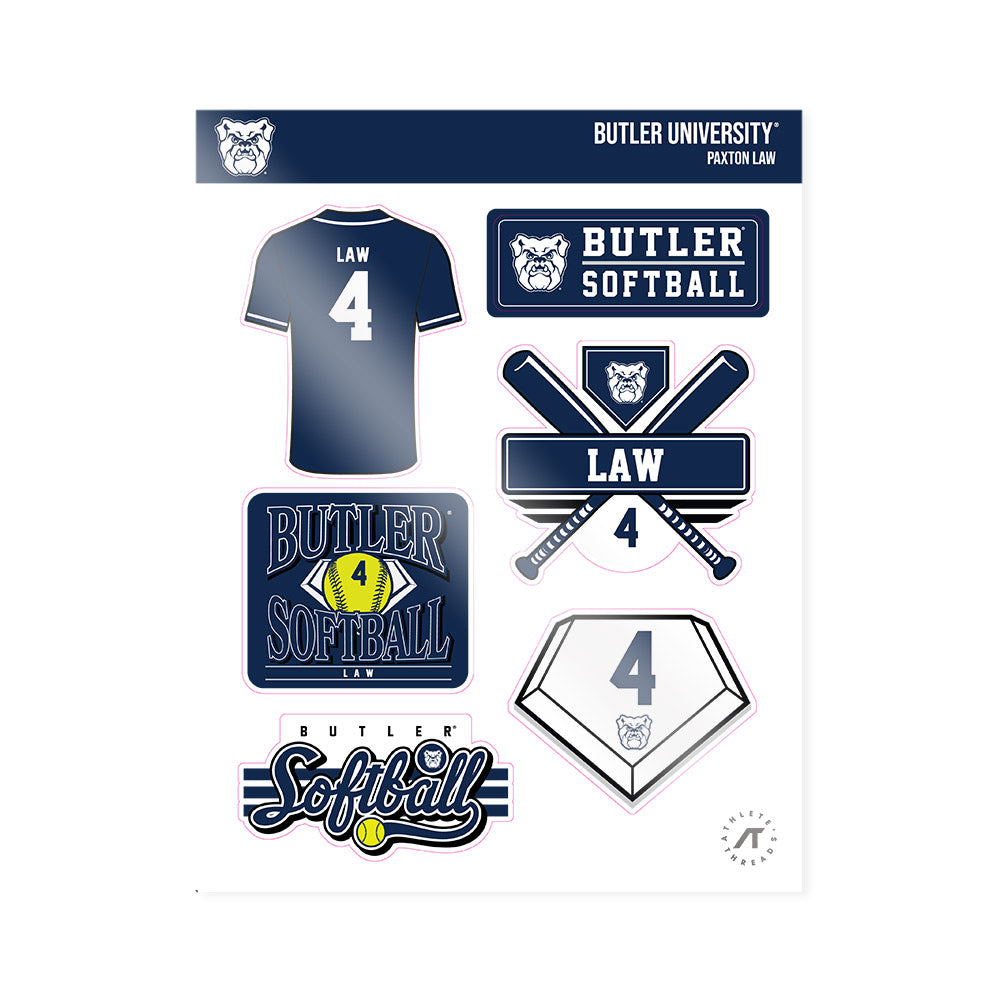 BU - NCAA Softball : Paxton Law - Sticker Sheet-0