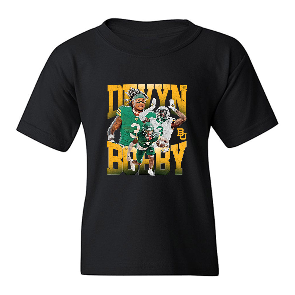 Baylor - NCAA Football : Devyn Bobby - Collage Youth T-Shirt-0
