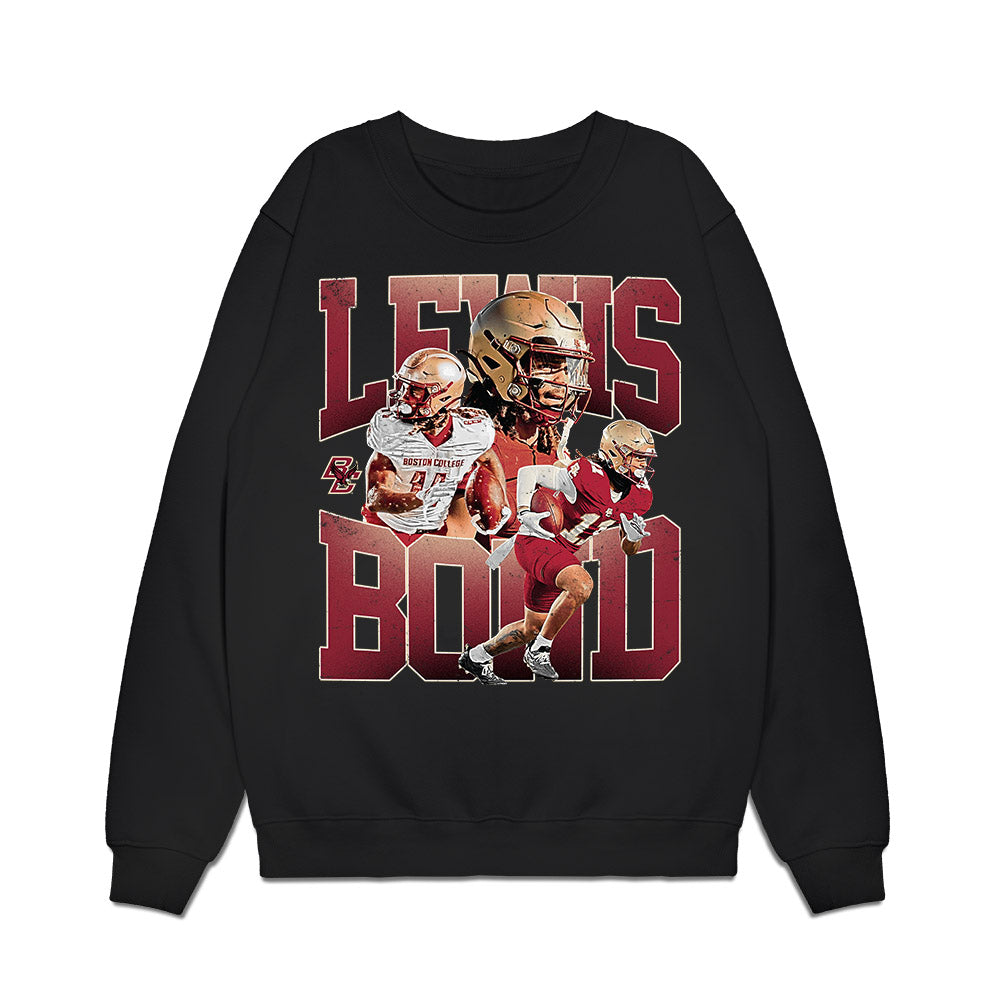 Boston College - NCAA Football : Lewis Bond - Collage Premium Crewneck Sweatshirt-0