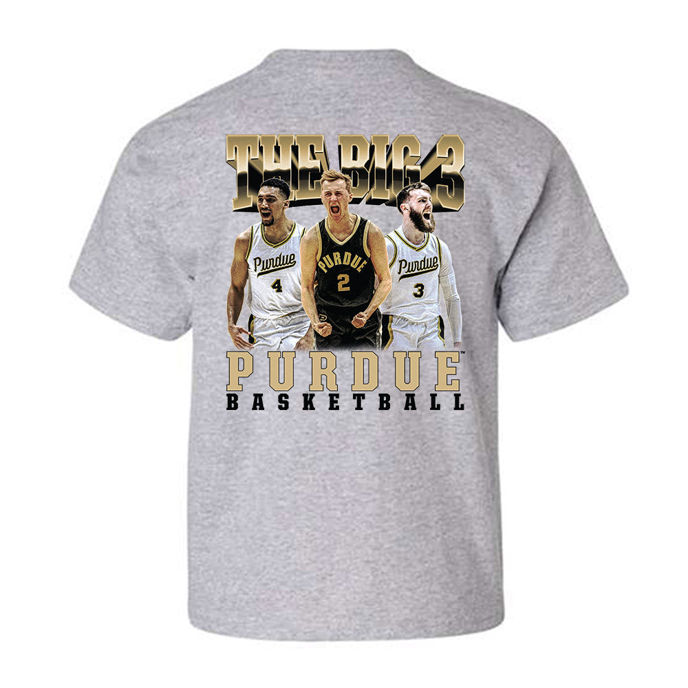 Purdue - NCAA Men's Basketball : - Team Collage Youth T-Shirt-1