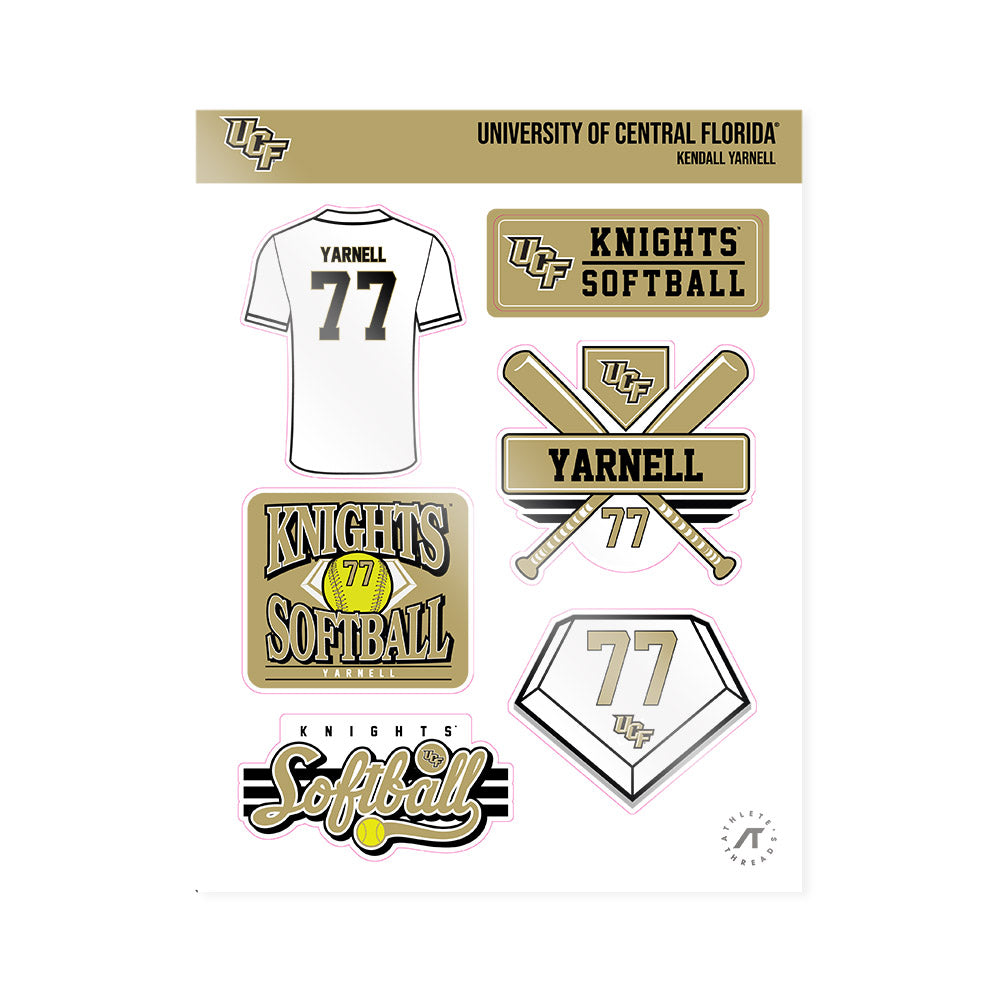 Central Florida - NCAA Softball : Kendall Yarnell - Sticker Sheet-0
