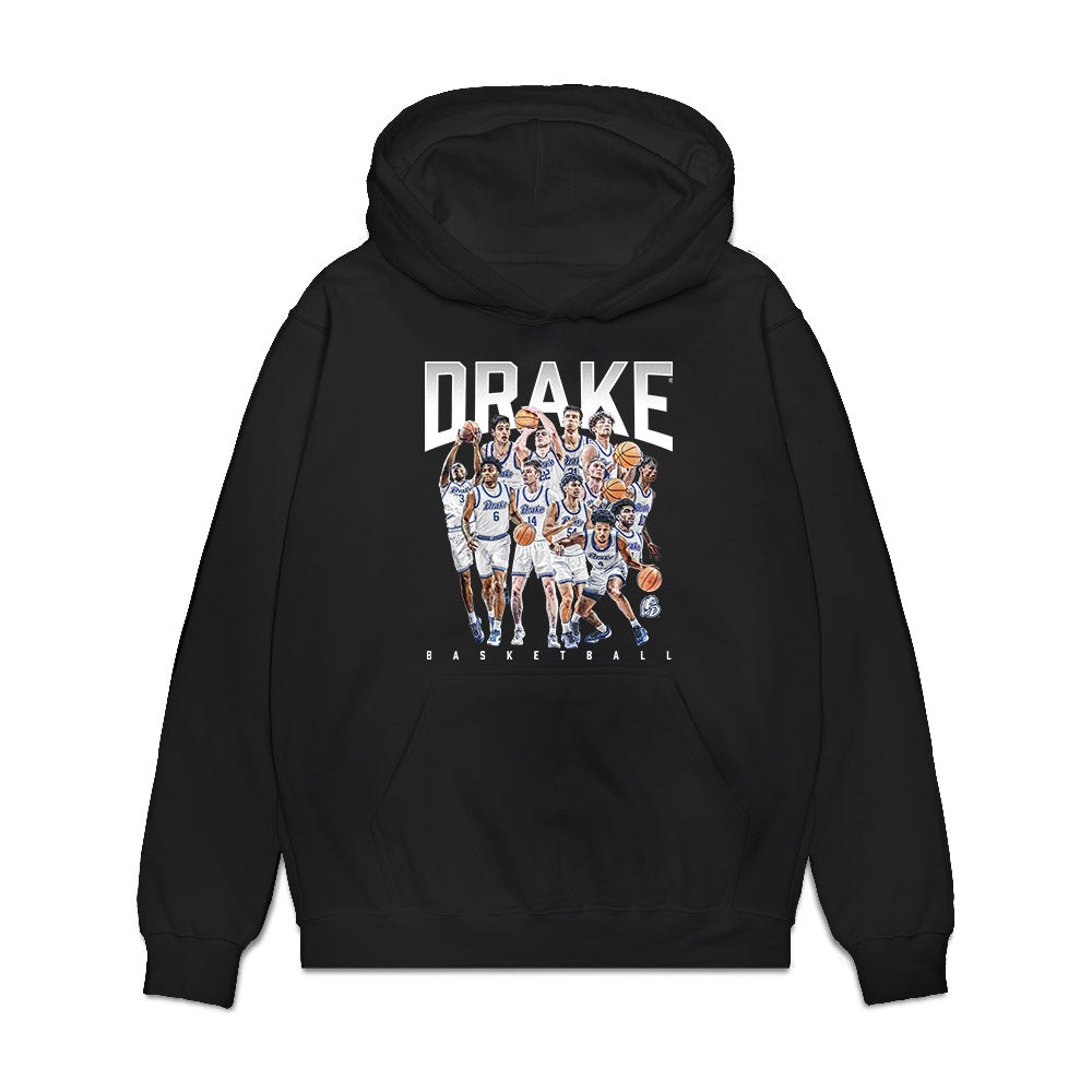 Drake - NCAA Men's Basketball : - Collage Premium Hooded Sweatshirt-0