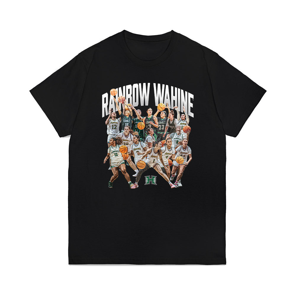 Hawaii - NCAA Women's Basketball : - Team Collage Premium T-Shirt-0