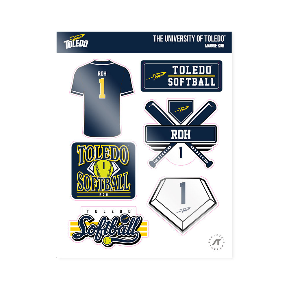 Toledo - NCAA Softball : Maggie Roh - Sticker Sheet-0