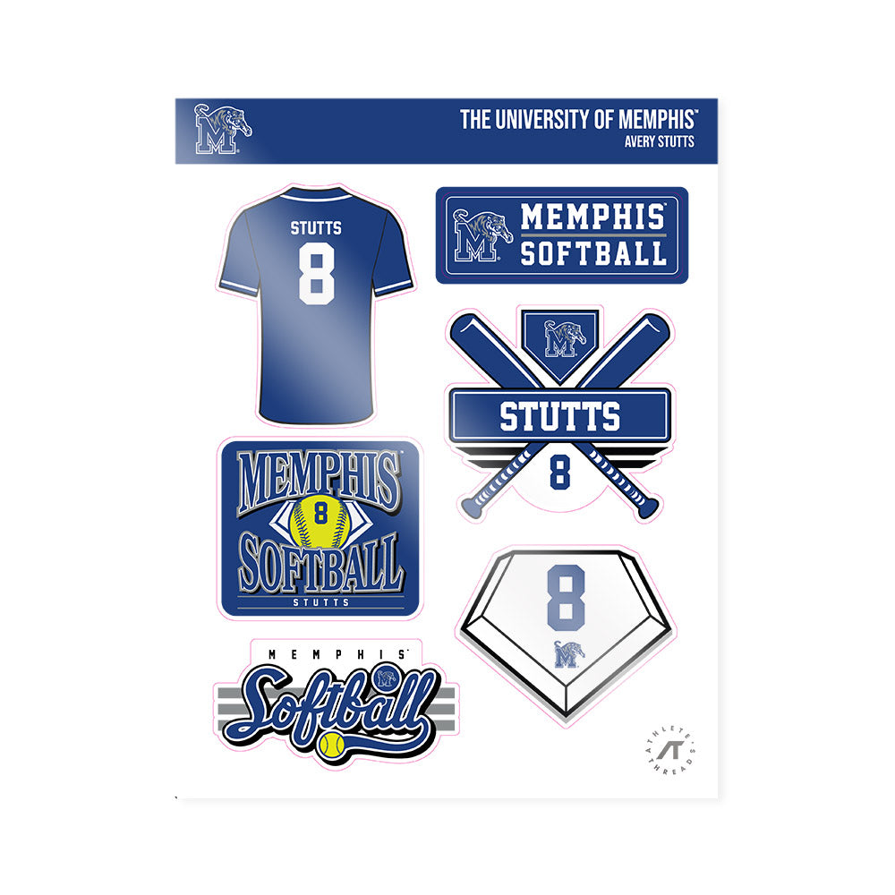 Memphis - NCAA Softball : Avery Stutts - Sticker Sheet-0