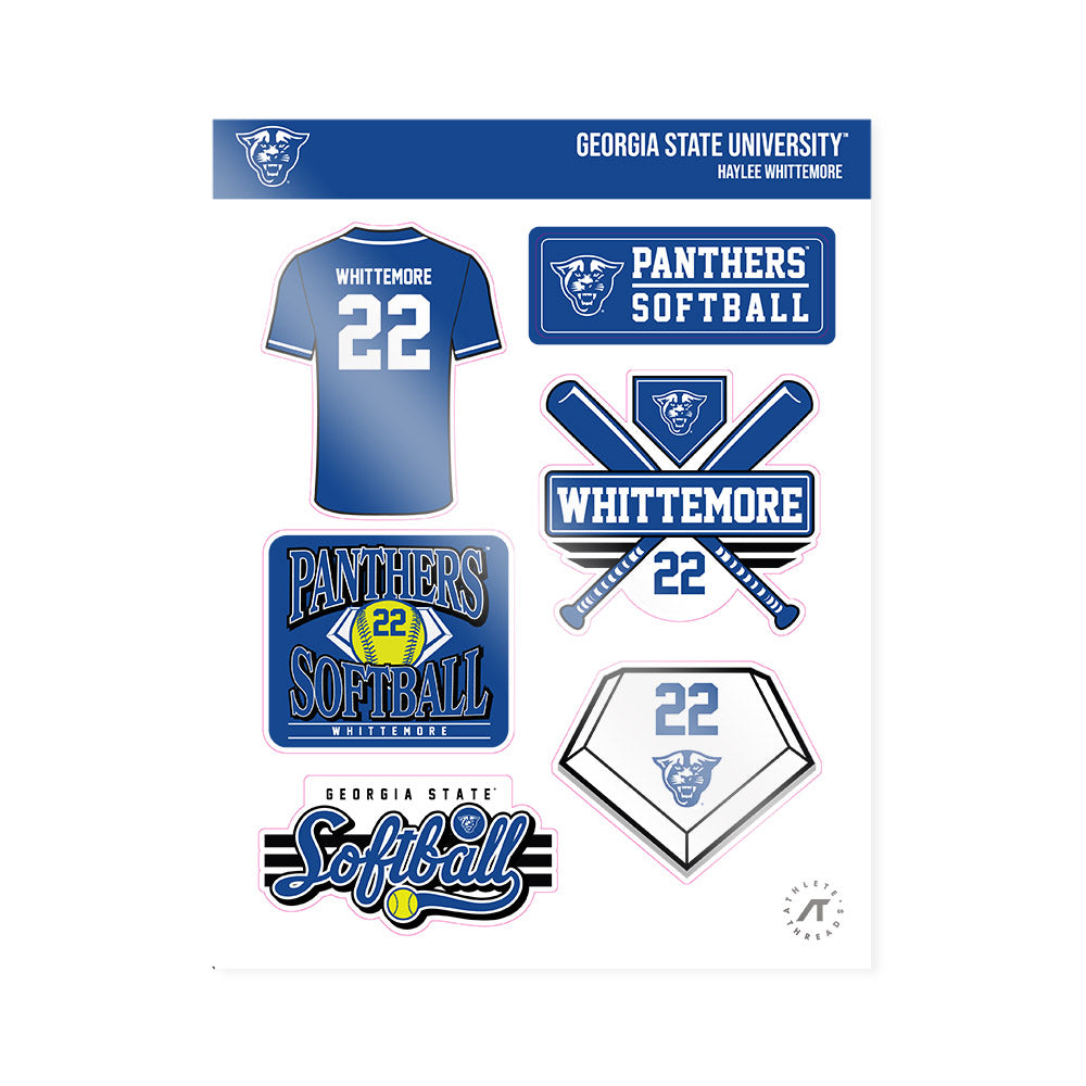 Georgia State - NCAA Softball : Haylee Whittemore - Sticker Sheet-0