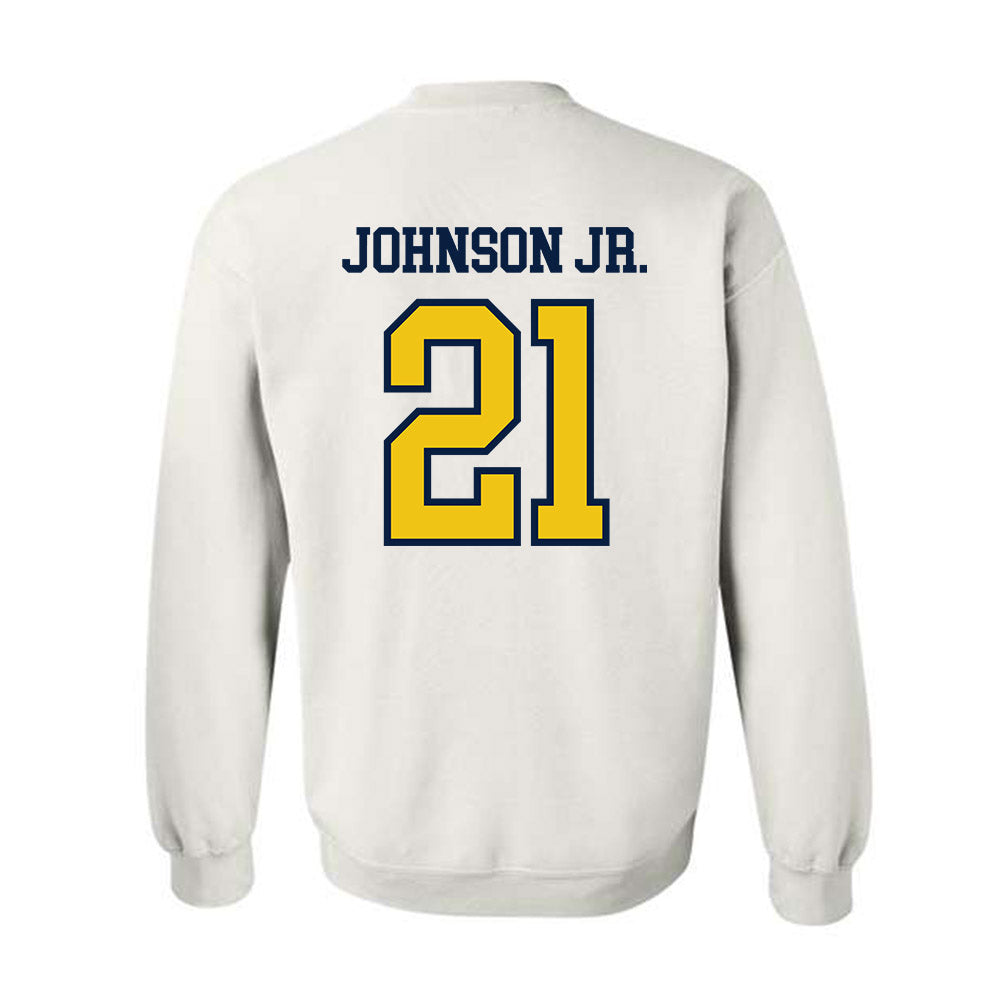 Michigan - NCAA Men's Basketball : Morez Johnson Jr. - Classic Shersey Crewneck Sweatshirt-1