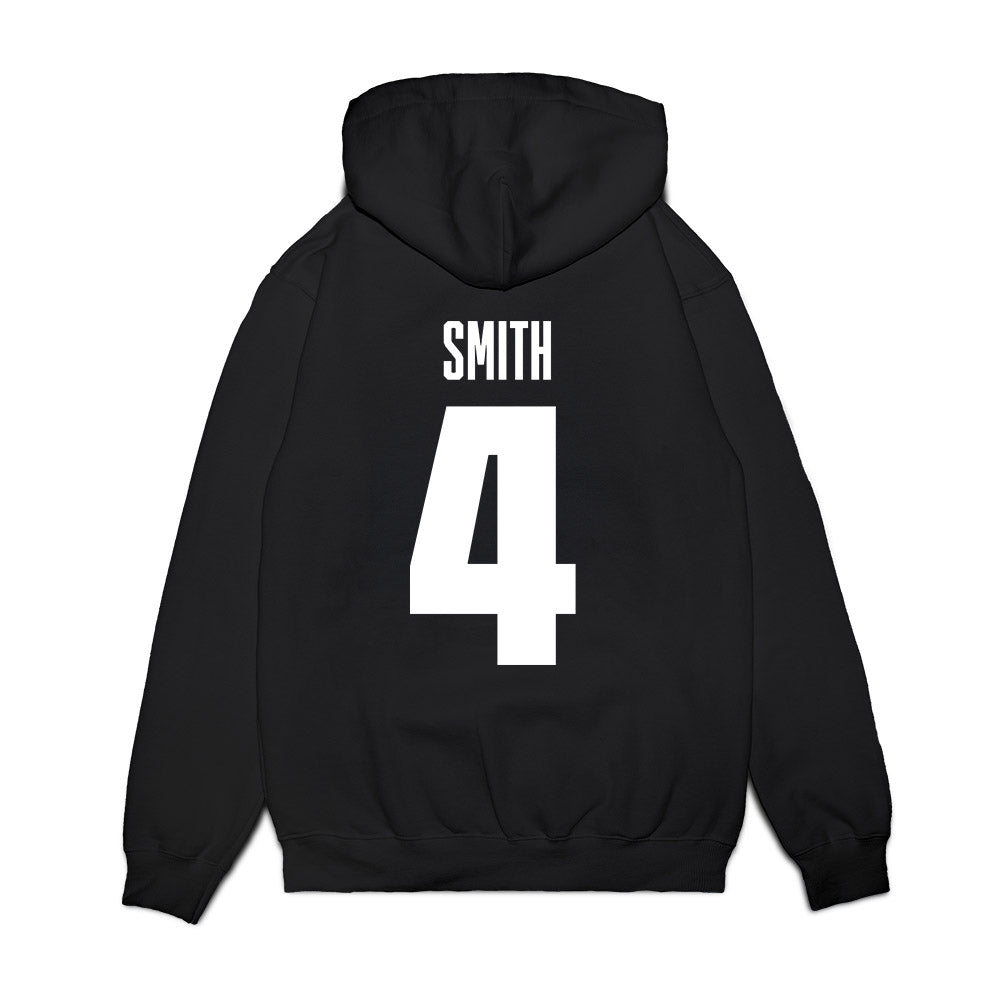 Ohio State - NCAA Football : Jeremiah Smith - Fight to the End Premium Hooded Sweatshirt-1
