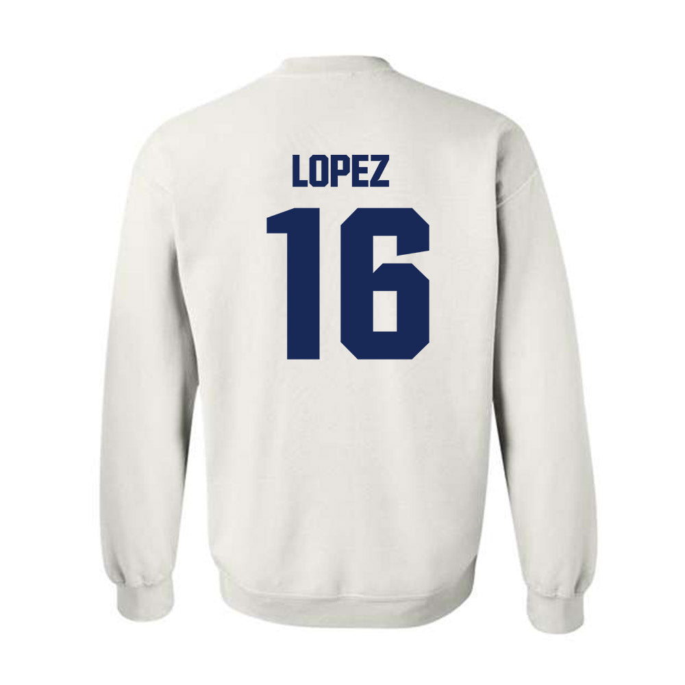 FPU - NCAA Men's Soccer : Brandon Lopez - Classic Shersey Crewneck Sweatshirt-1