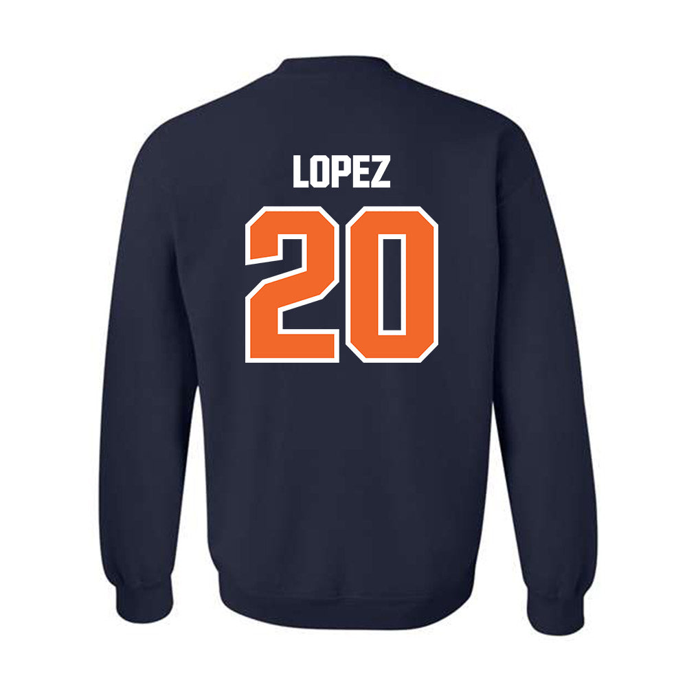 FPU - NCAA Men's Soccer : Bryan Lopez - Classic Shersey Crewneck Sweatshirt-1