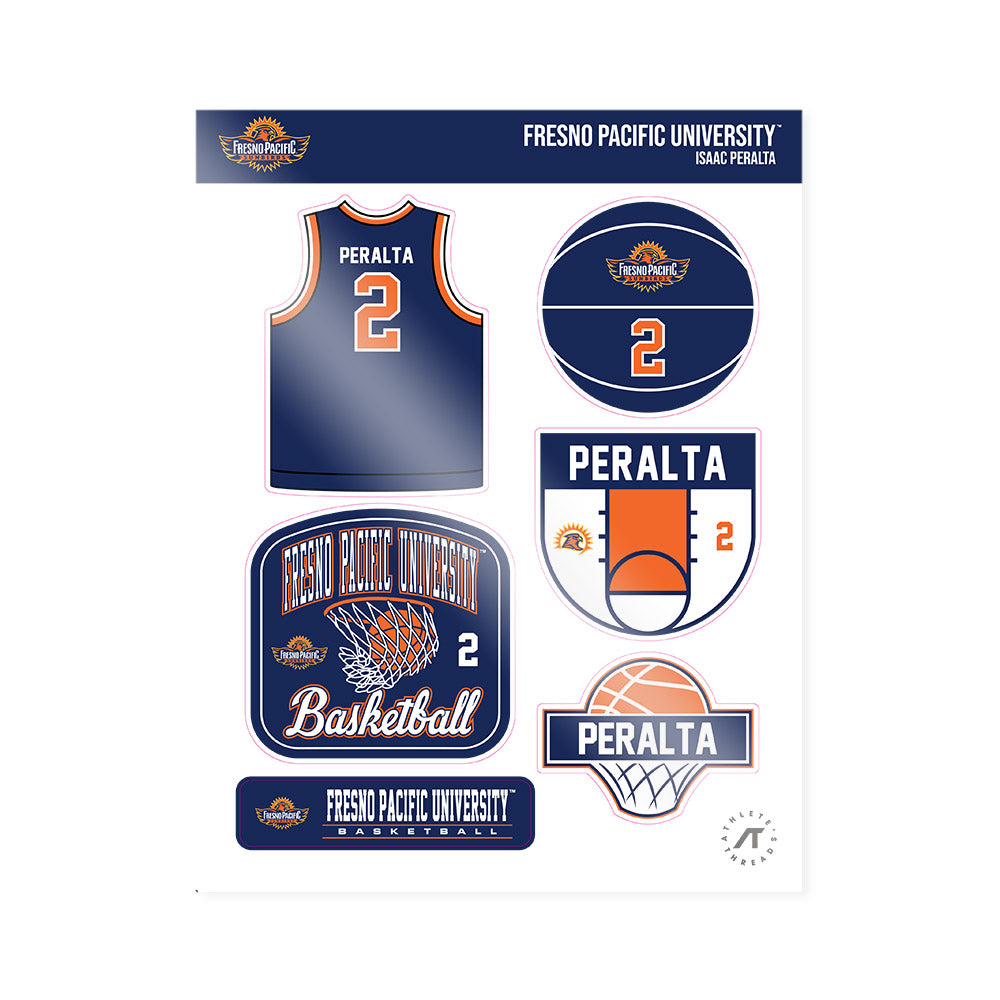FPU - NCAA Men's Basketball : Isaac Peralta - Sticker Sheet-0