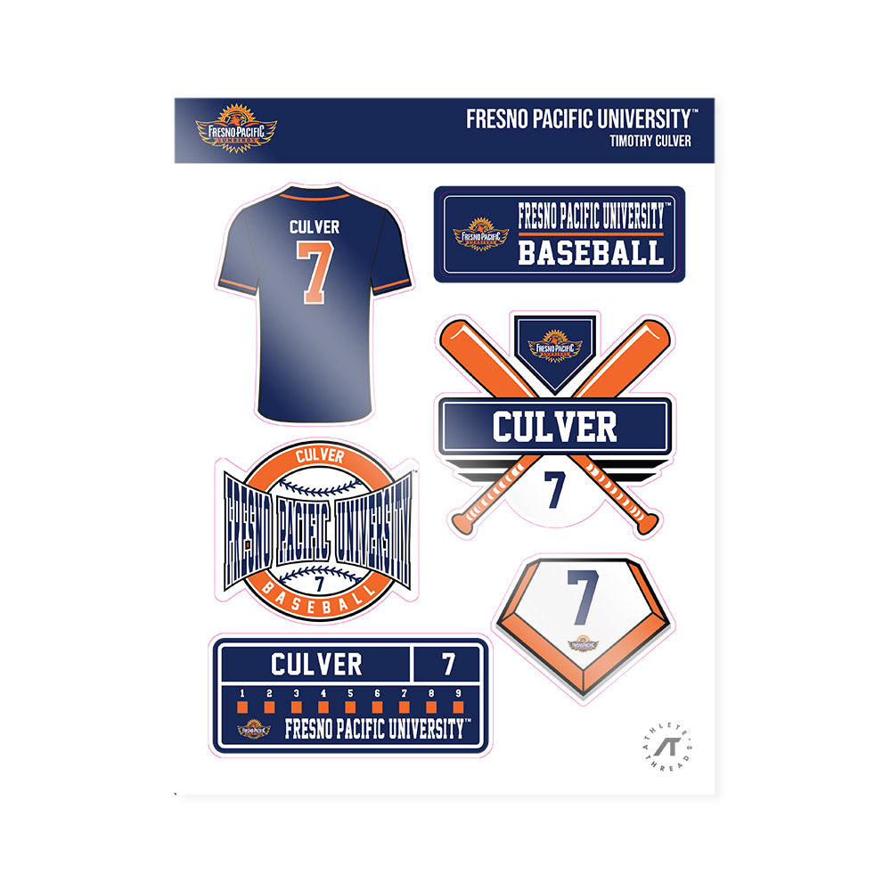 FPU - NCAA Baseball : Timothy Culver - Sticker Sheet-0