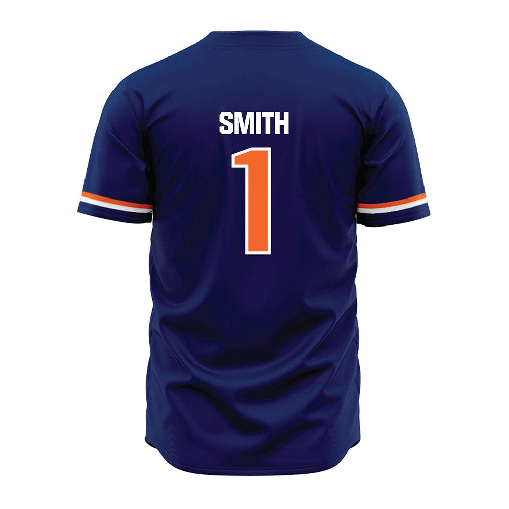 FPU - NCAA Baseball : Tejean Smith - Blue Jersey-1