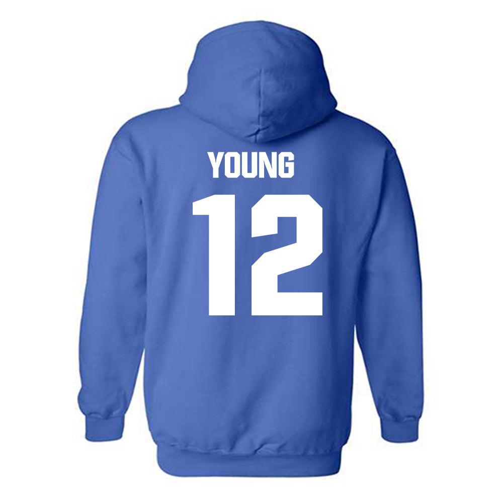 TN State - NCAA Women's Basketball : Zoe Young - Classic Shersey Hooded Sweatshirt-3