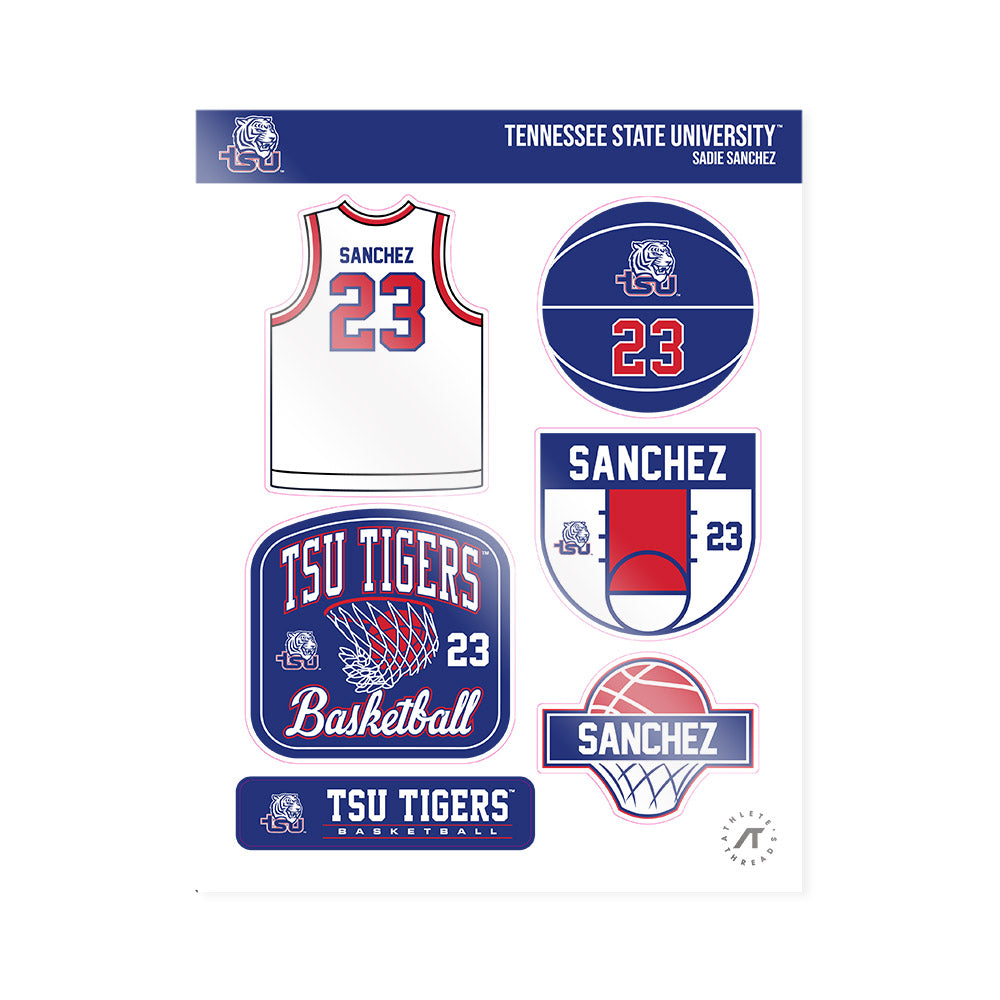TN State - NCAA Women's Basketball : Sadie Sanchez - Sticker Sheet-0