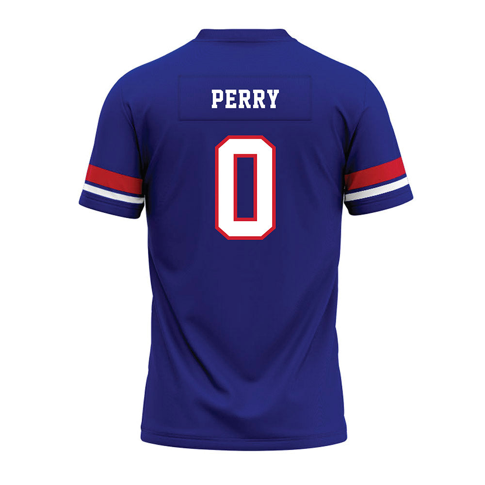 TN State - NCAA Football : Braelen Perry - Blue Premium Football Jersey-1