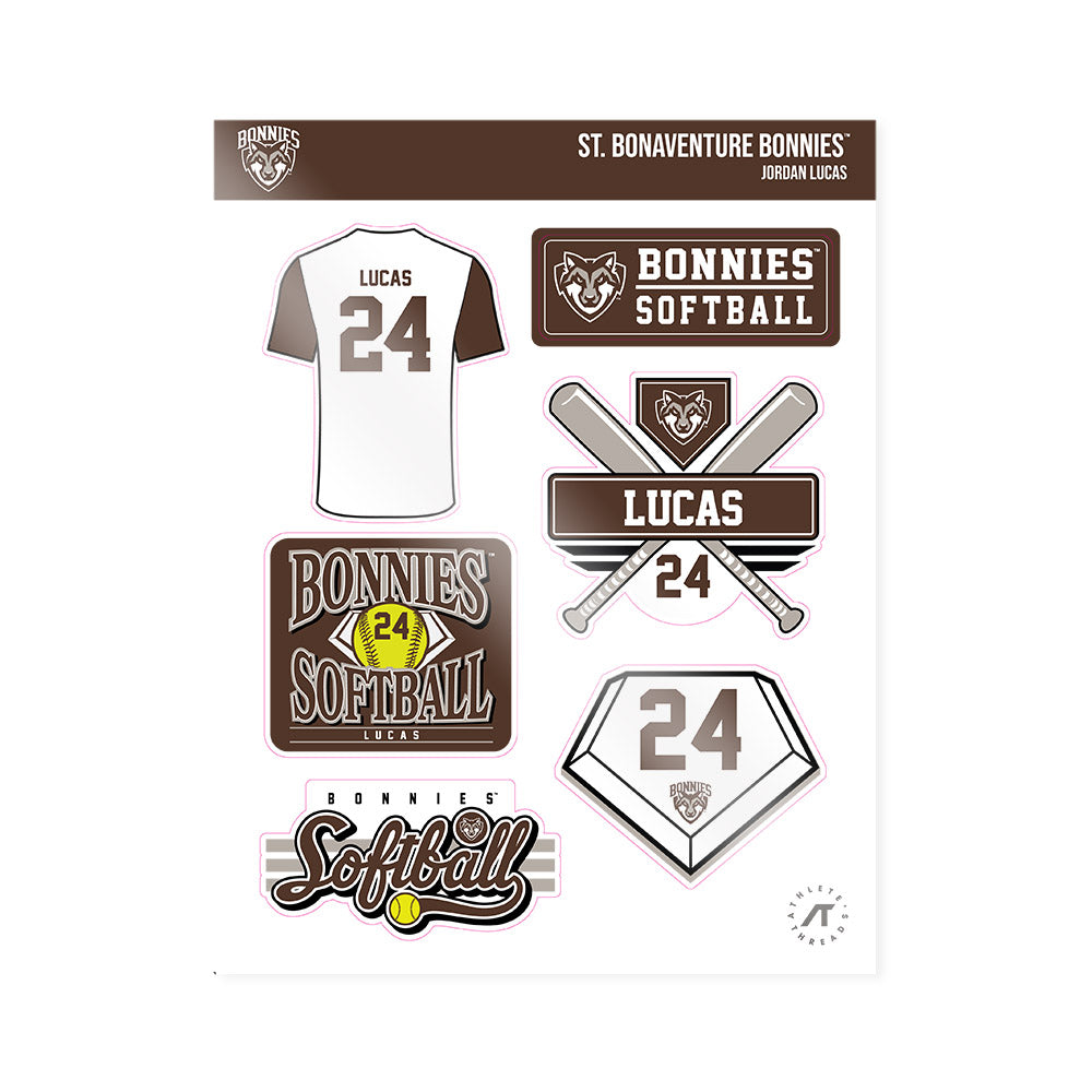 St. Bonaventure - NCAA Softball : Jordan Lucas - Sticker Sheet-0