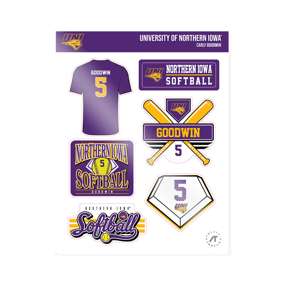 Northern Iowa - NCAA Softball : Carly Goodwin - Sticker Sheet-0