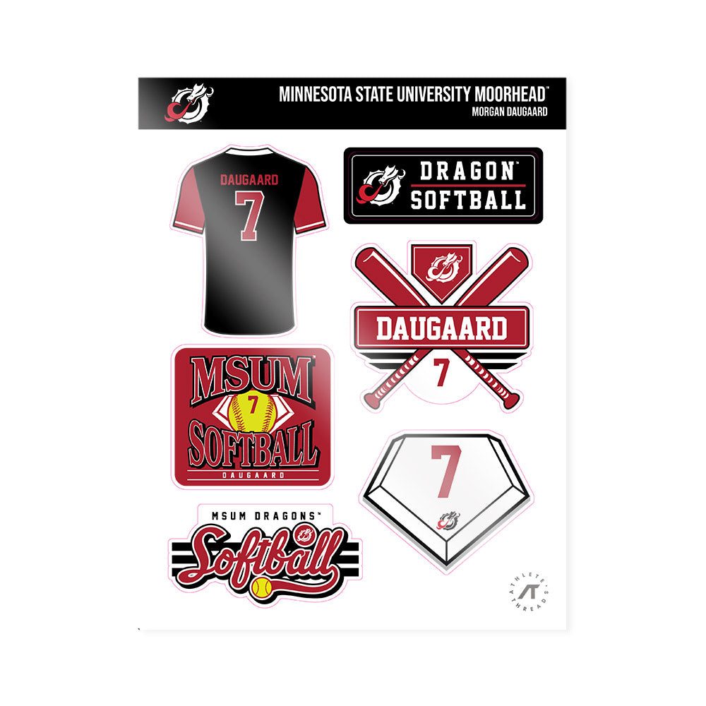 MSUM - NCAA Softball : Morgan Daugaard - Sticker Sheet-0