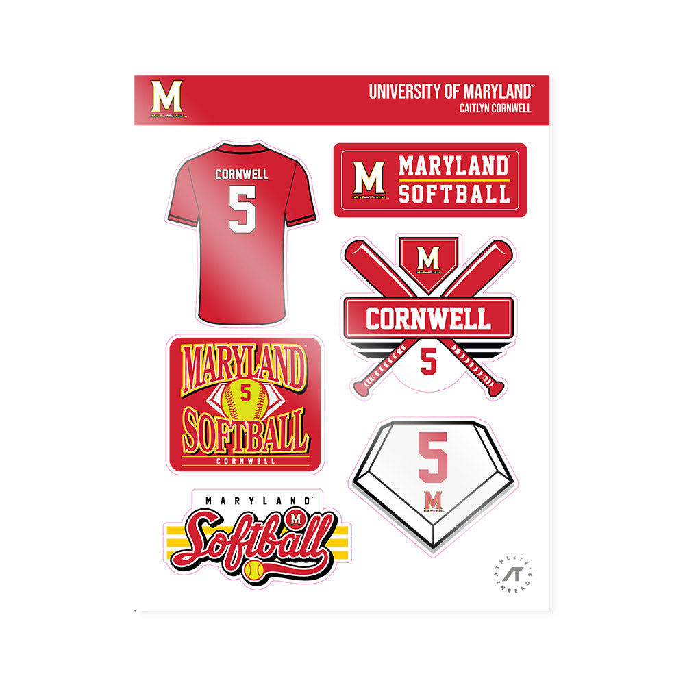 Maryland - NCAA Softball : Caitlyn Cornwell - Sticker Sheet-0