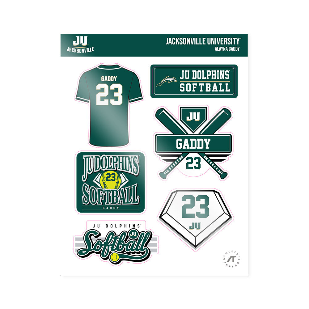 Jacksonville - NCAA Softball : Alayna Gaddy - Sticker Sheet-0