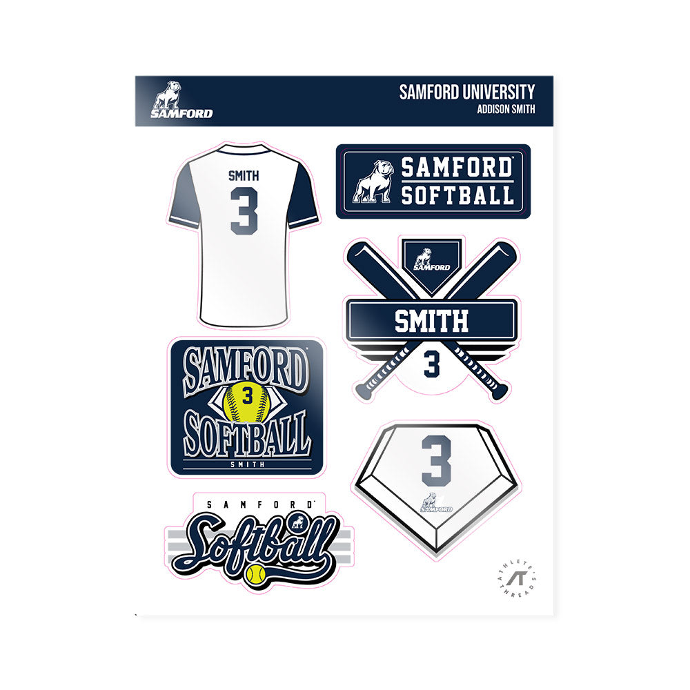 Samford - NCAA Softball : Addison Smith - Sticker Sheet-0