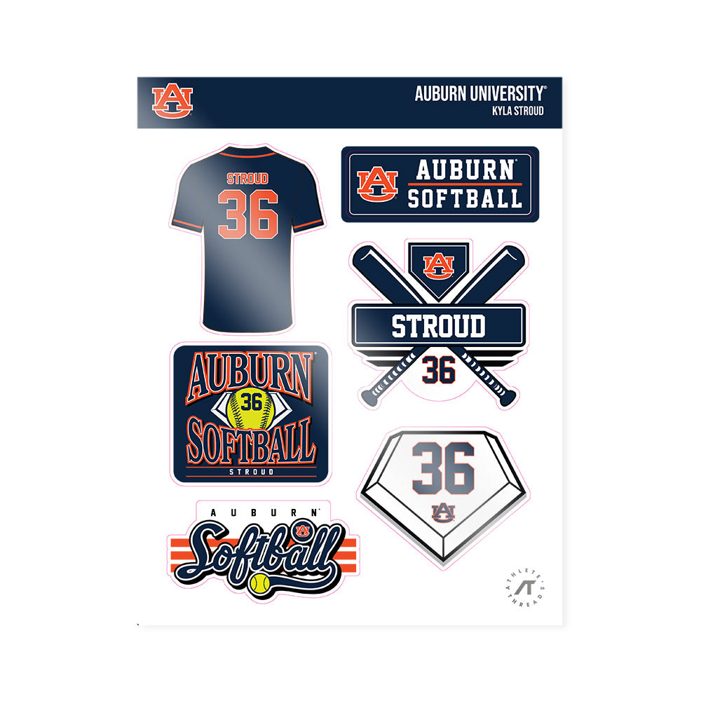 Auburn - NCAA Softball : Kyla Stroud - Sticker Sheet-0