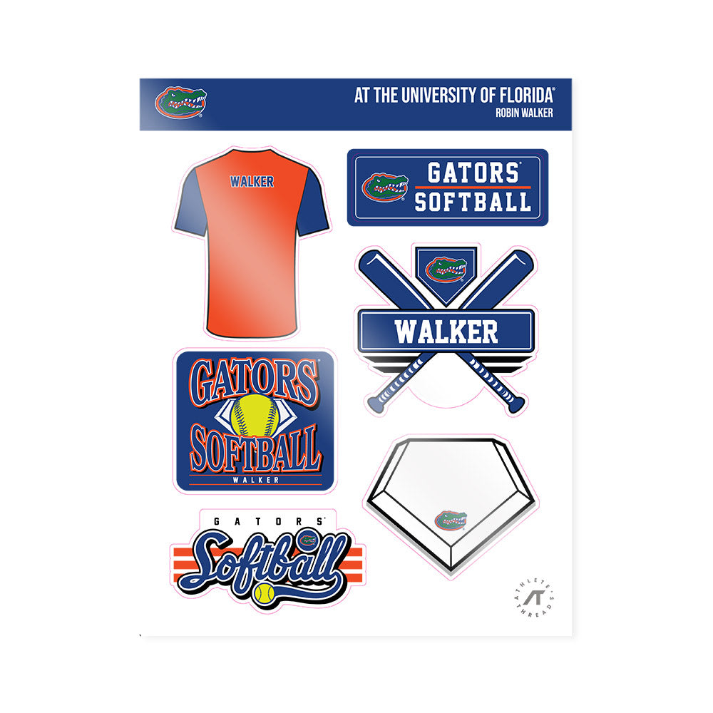 Florida - NCAA Softball : Robin Walker - Sticker Sheet-0