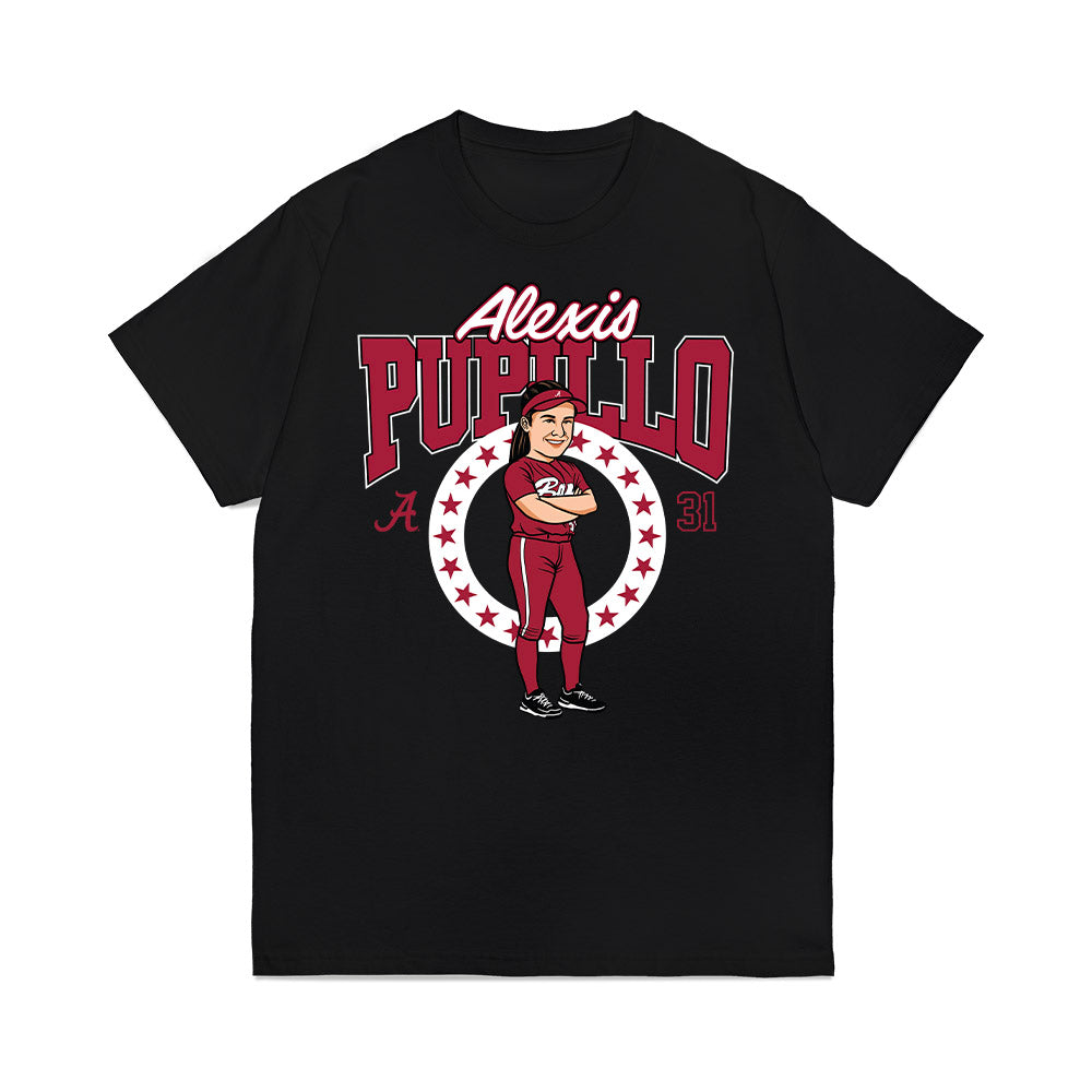 Alabama - NCAA Softball : Alexis Pupillo - Caricature Premium T-Shirt-0